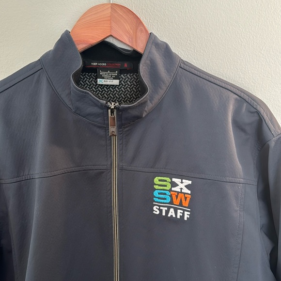 Nike SXSW Staff Jacket Zip Up Rain Tiger Woods Collection Men's Large - Picture 3 of 9